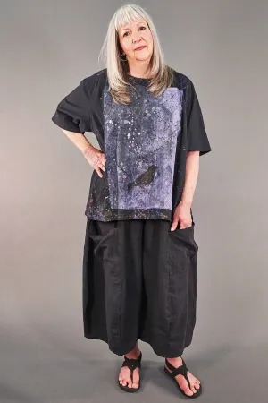 1144-s/s Simple Tee Magpie Black-P