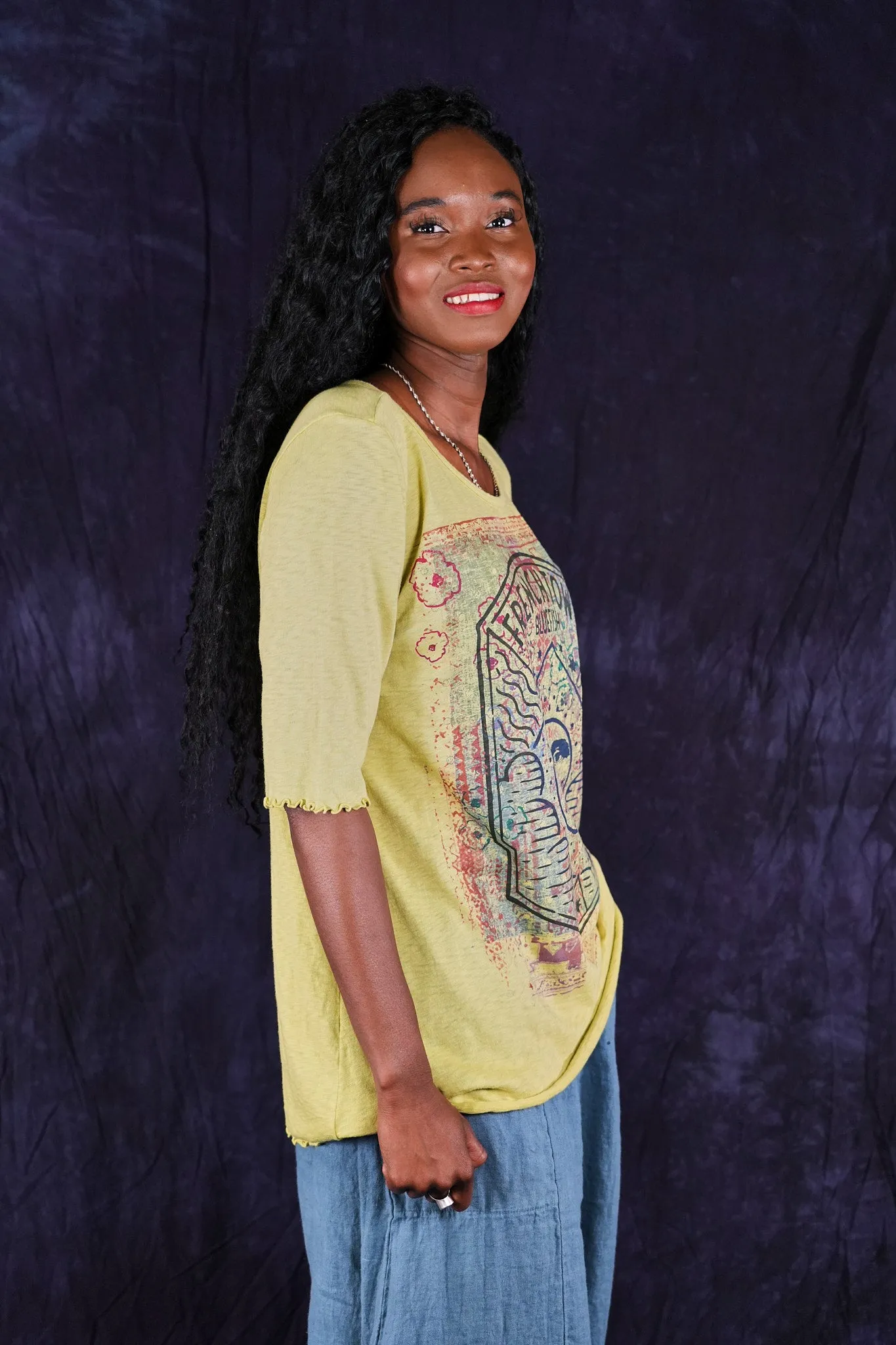1600 Simple Tee Citron-P