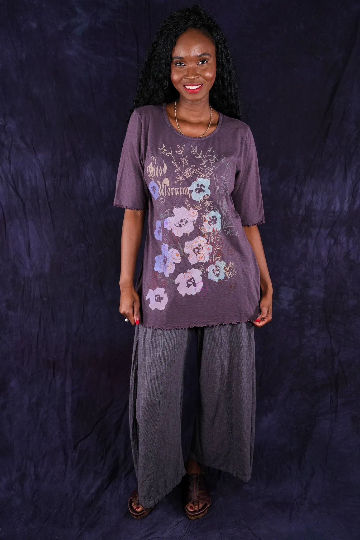 1600 Simple Tee Fig-P