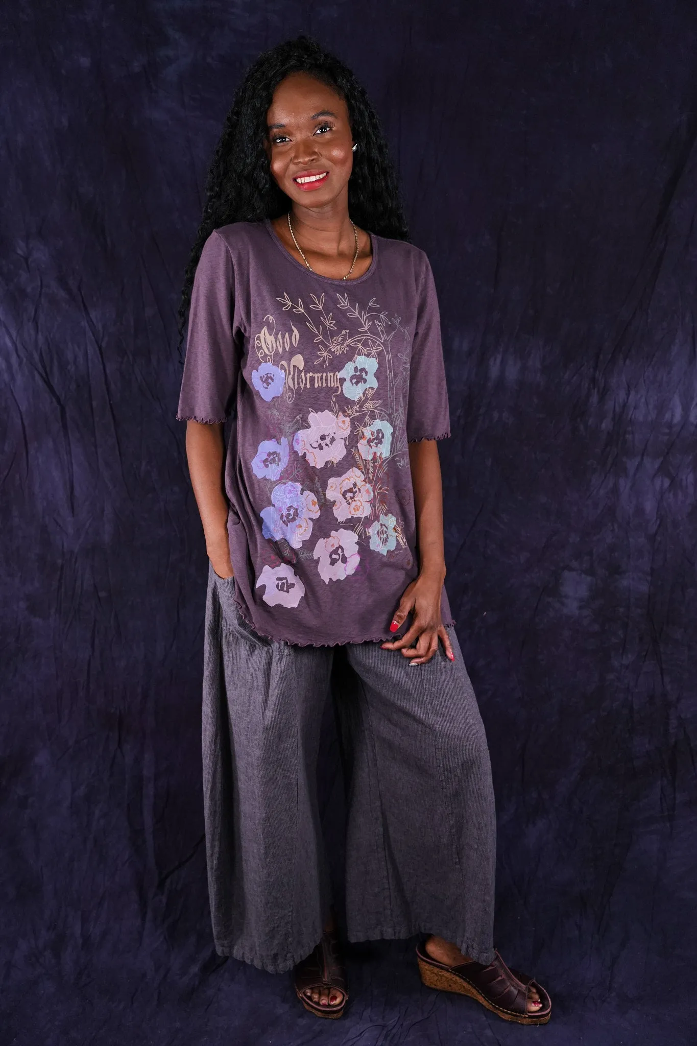 1600 Simple Tee Fig-P