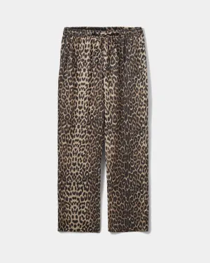 ABIGAILESY HIGH WAIST TROUSERS - Leopard