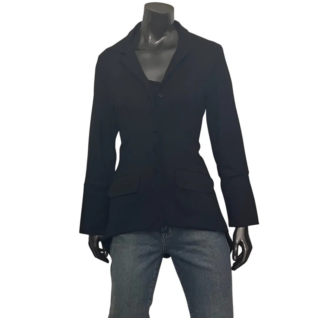 Abstract Jacket with Tails - Black