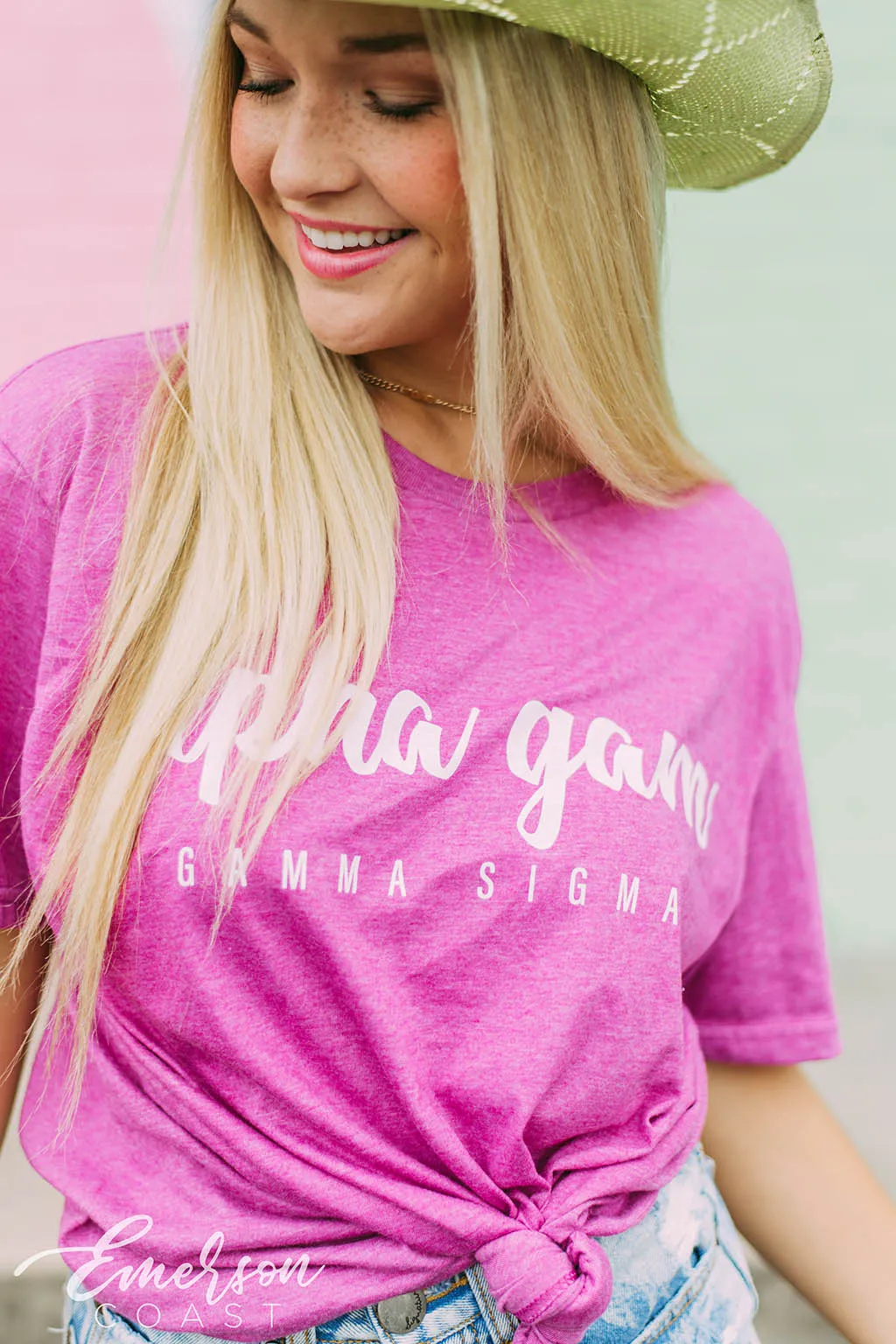 Alpha Gam Pink PR Tee