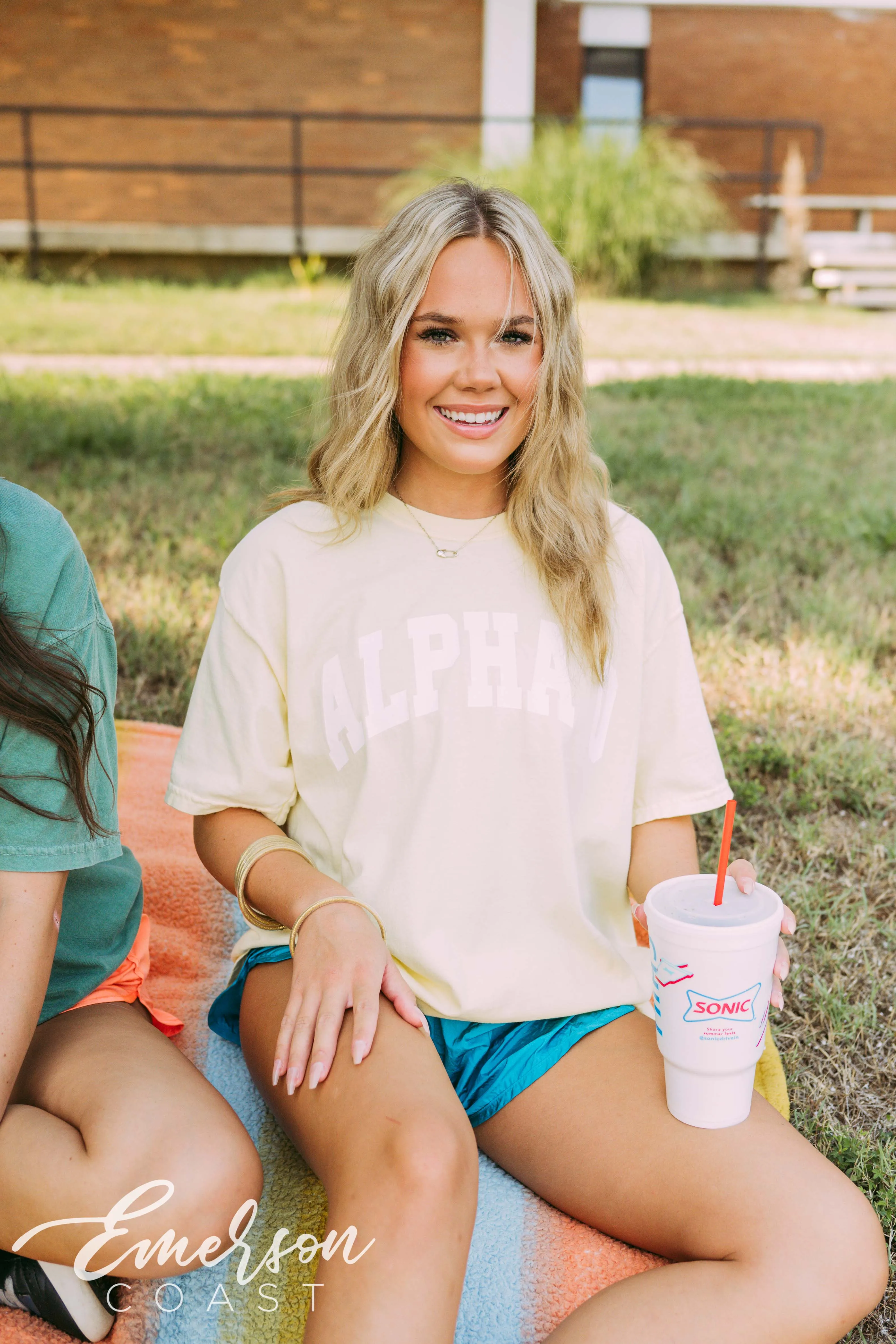 Alpha Omicron Pi PR Varsity Tee