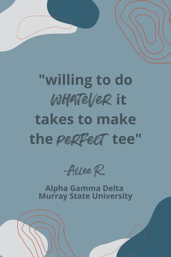 Alpha Sigma Tau PR Retro Peach Slub Tee