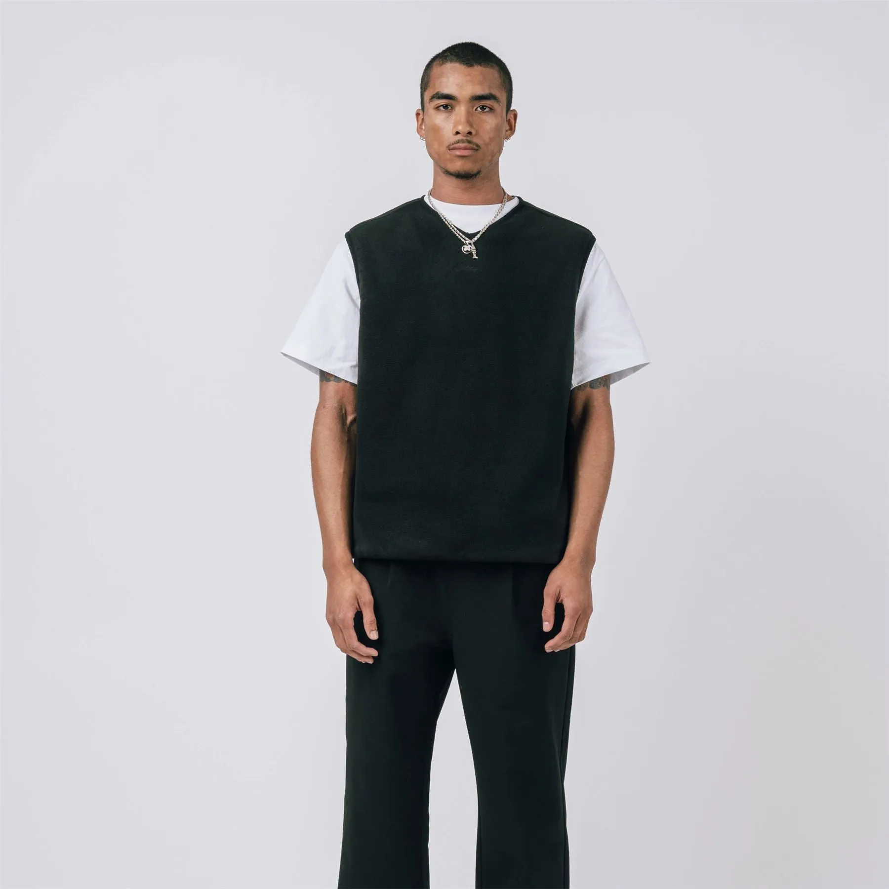Ardens Polar Fleece Vest Black