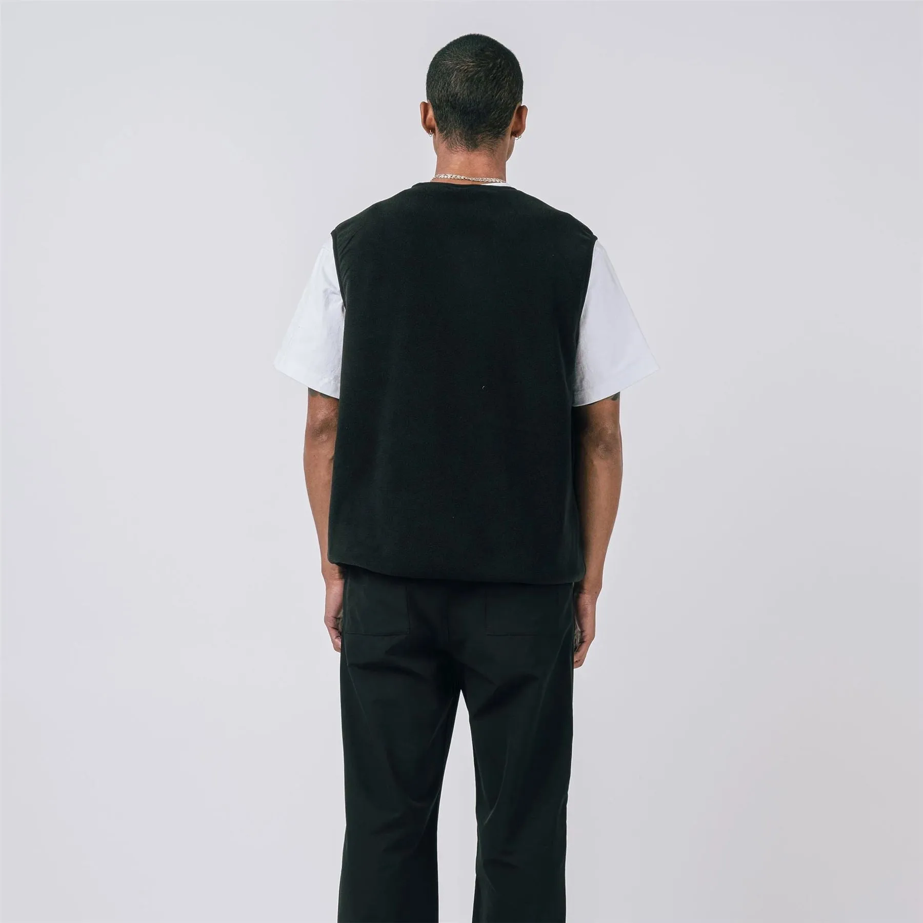 Ardens Polar Fleece Vest Black