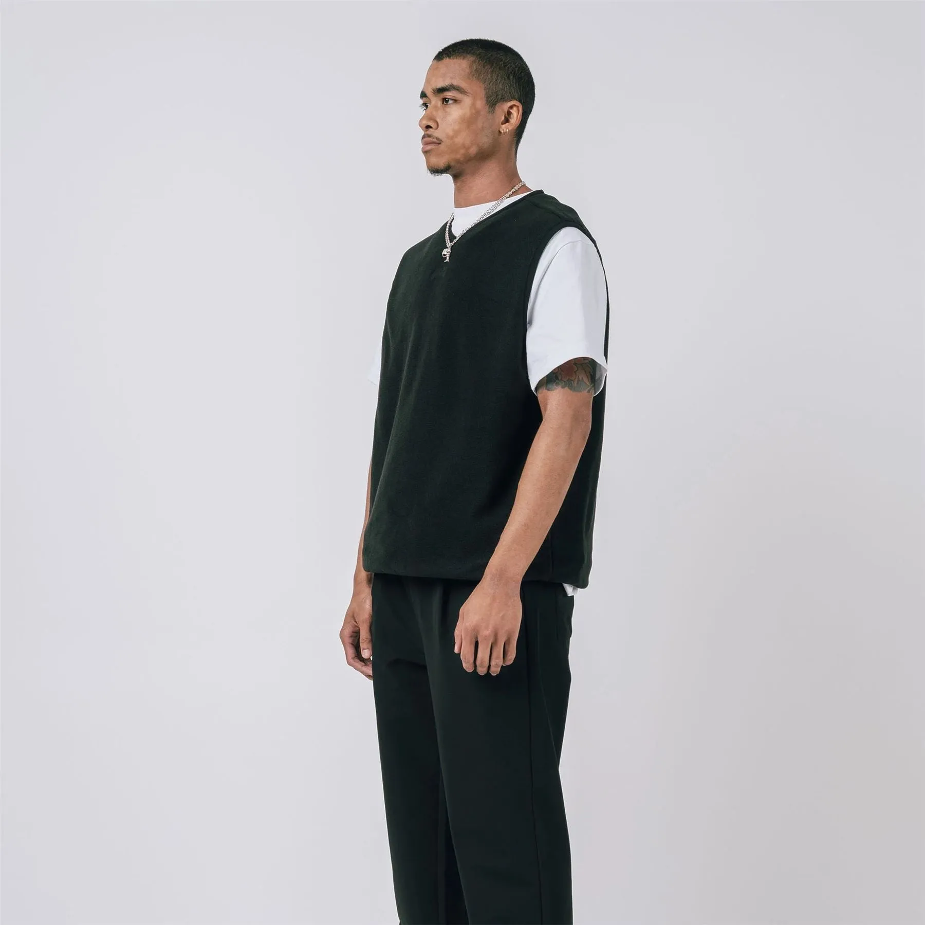 Ardens Polar Fleece Vest Black