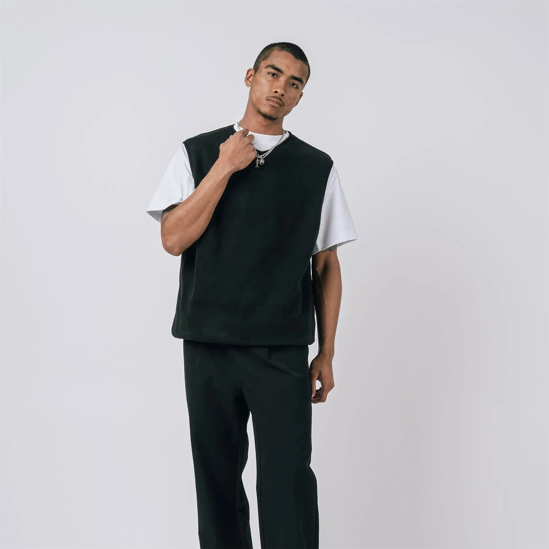 Ardens Polar Fleece Vest Black