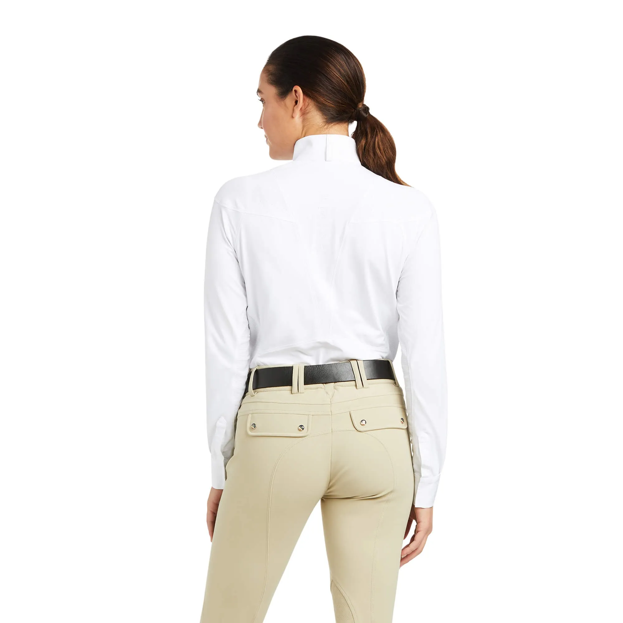 Ariat Ladies Auburn LS Show Shirt White