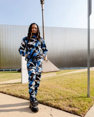 ATL (Blue Multi Hoodie Set)