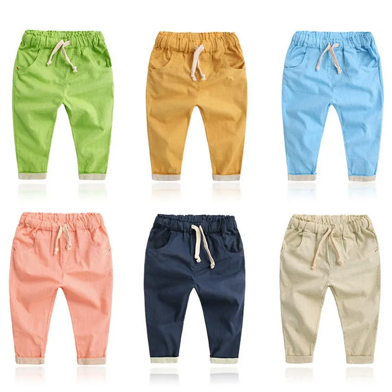 Baby boys Pants Casual Loose Trousers Summer Bottoms Harem Long Pants Fashion Toddlers Clothes
