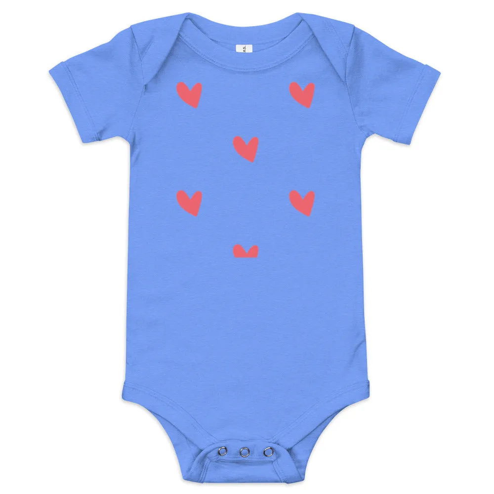 Baby short sleeve one piece, 100% Cotton,