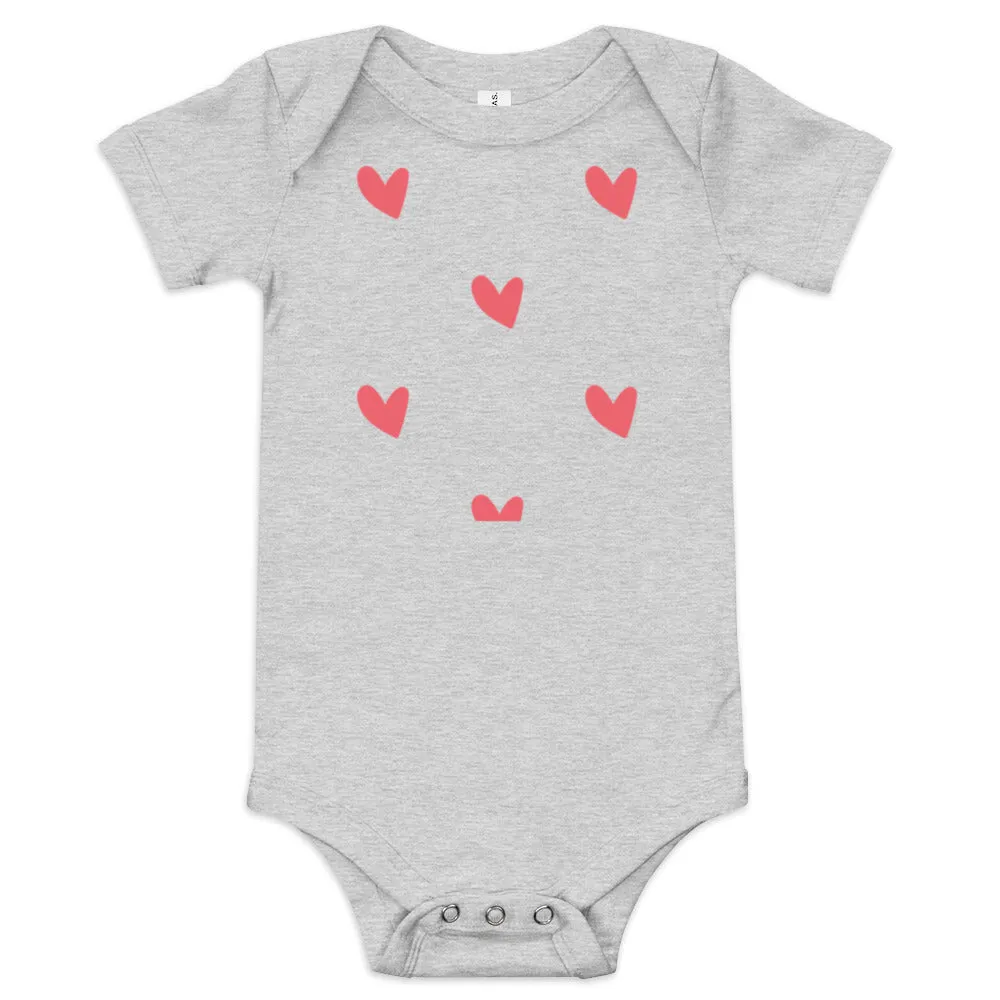 Baby short sleeve one piece, 100% Cotton,