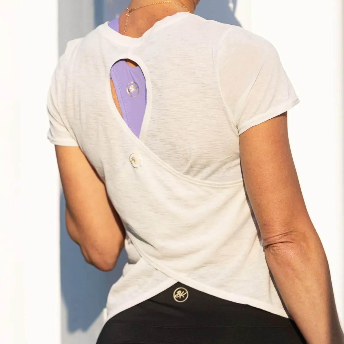 Back Wrap Tee | White