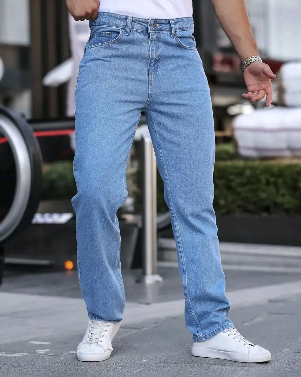 Baggy Denim Pants(Light Wash)