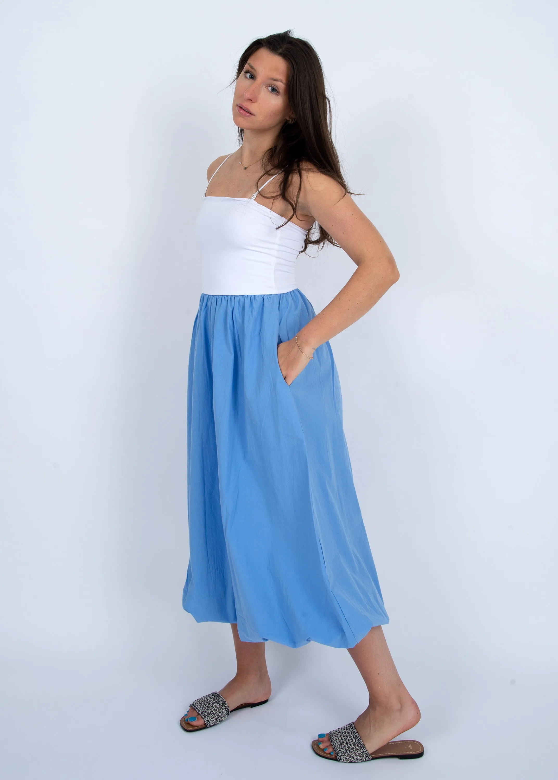 Balloon Midi Dress