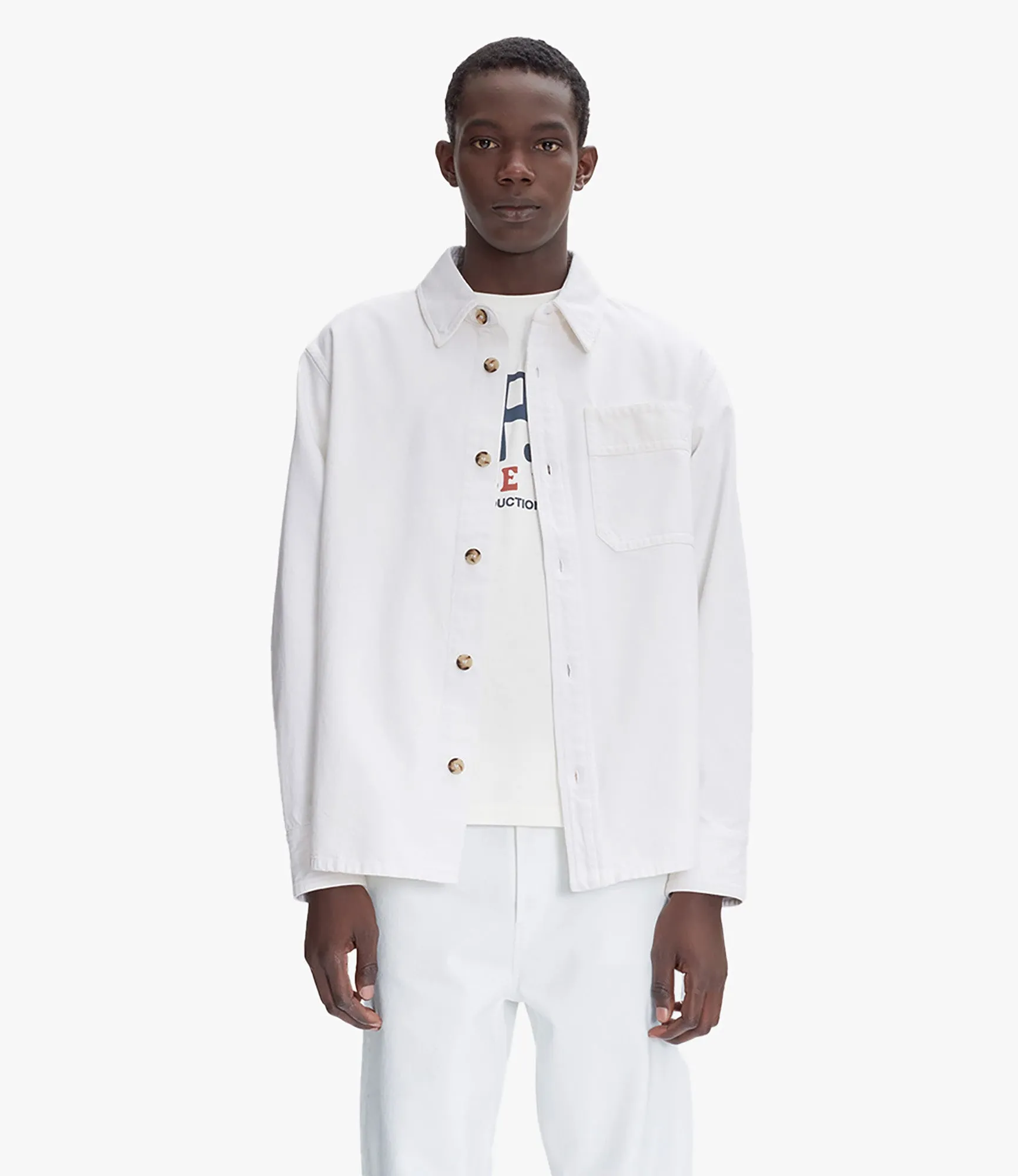 Basile Brodée Poitrine overshirt