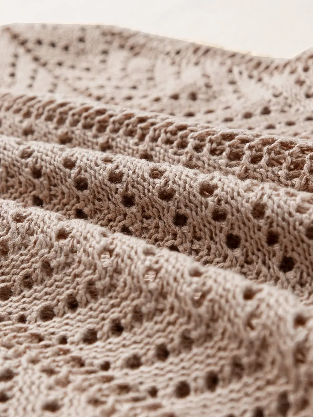 Beige Knitted Tank Top From MsDressly