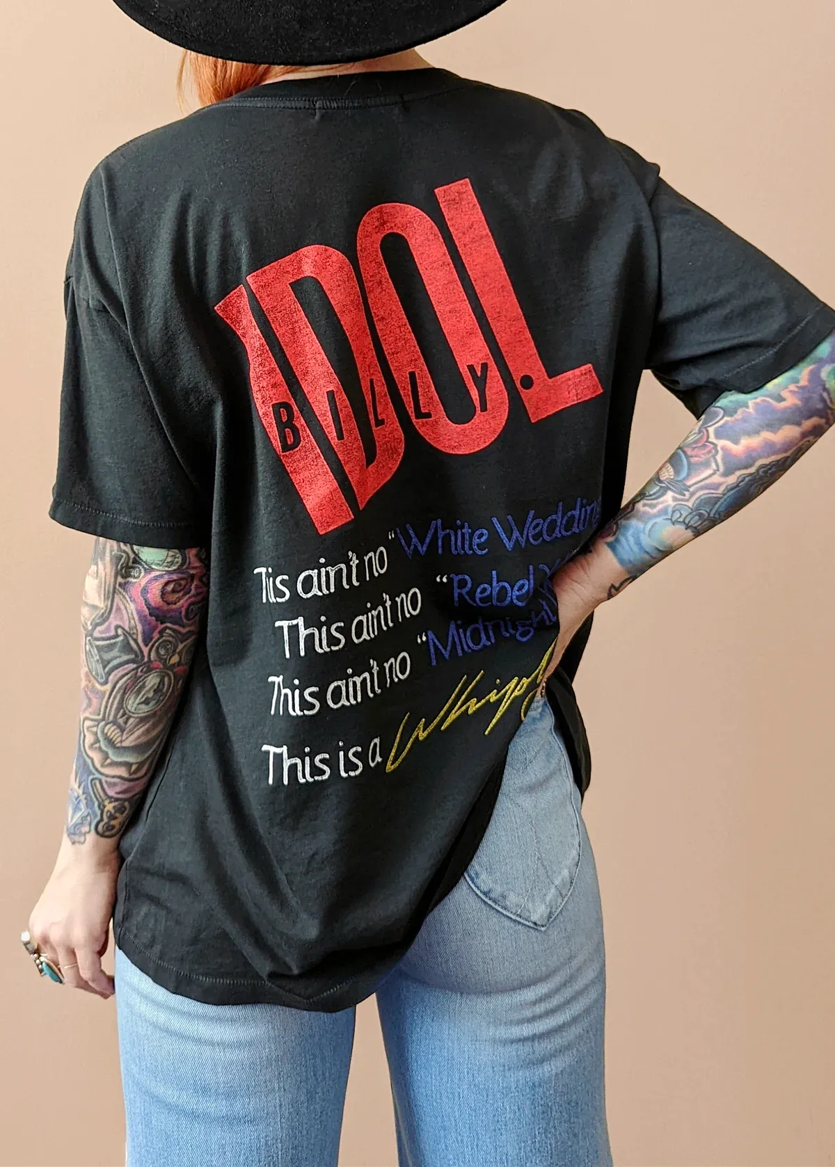 Billy Idol Whiplash Smile Merch Tee