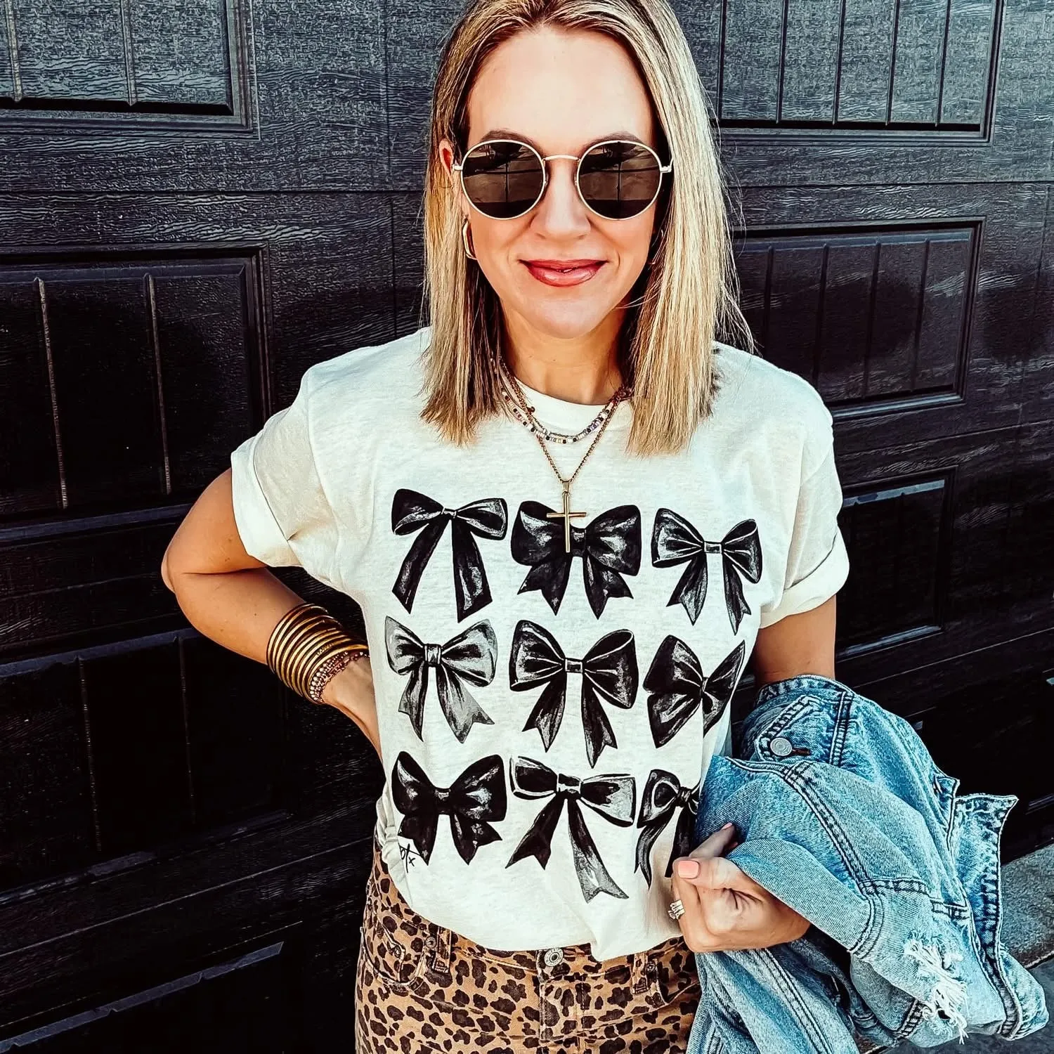 Black Bow Graphic Tee