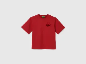 Boxy Fit Round Neck Solid T-shirt
