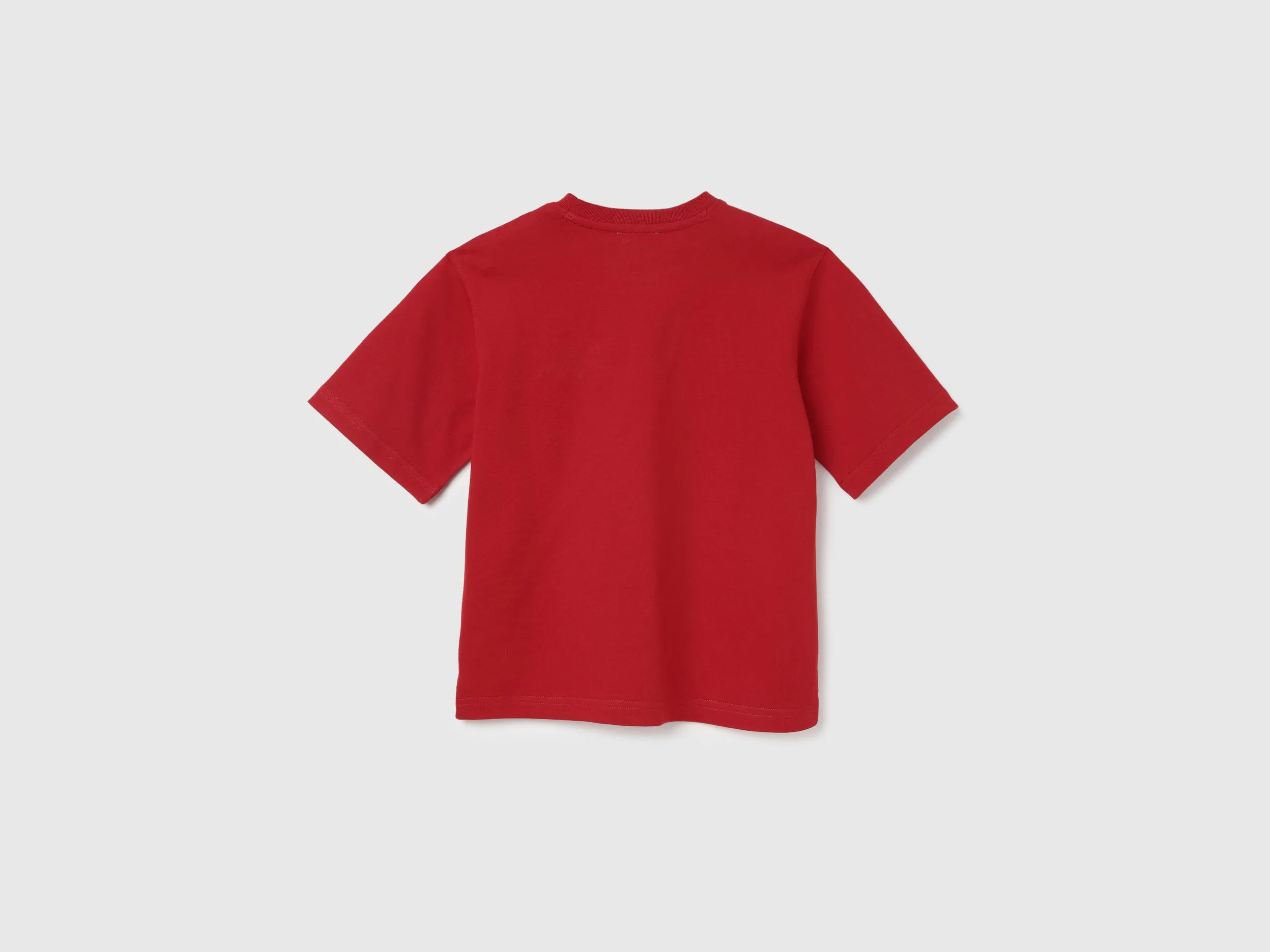 Boxy Fit Round Neck Solid T-shirt
