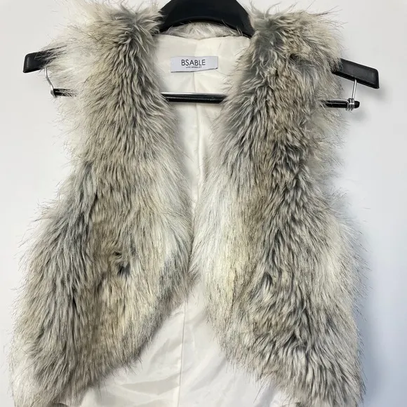 BSABLE Los Angeles faux fur vest