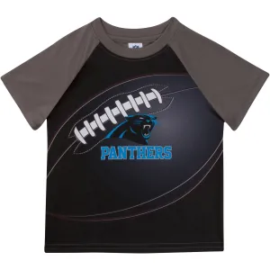 Carolina Panthers Boys Short Sleeve Tee Shirt