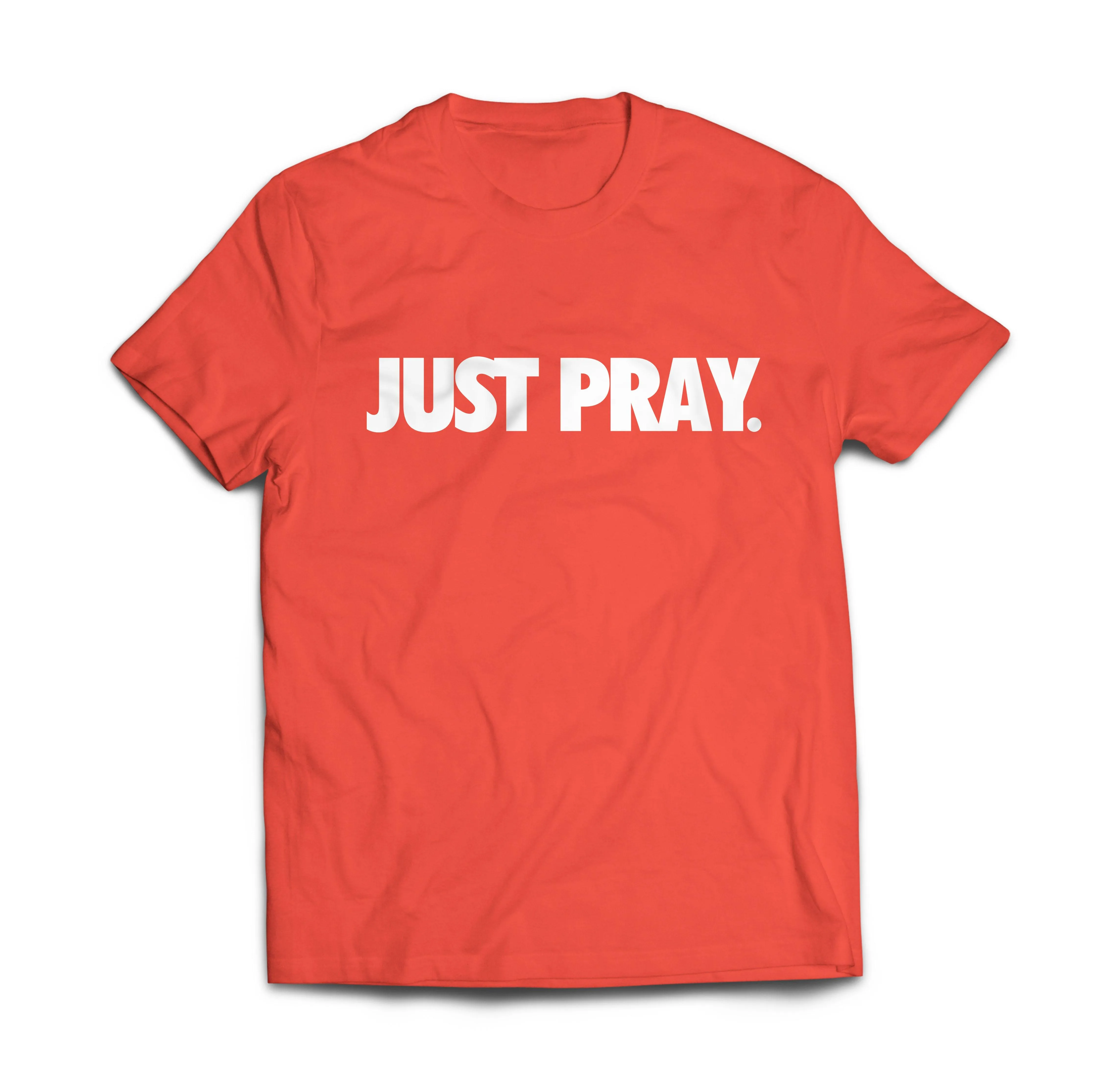 CLASSIC "JUST PRAY" TEE (RED/WHITE)