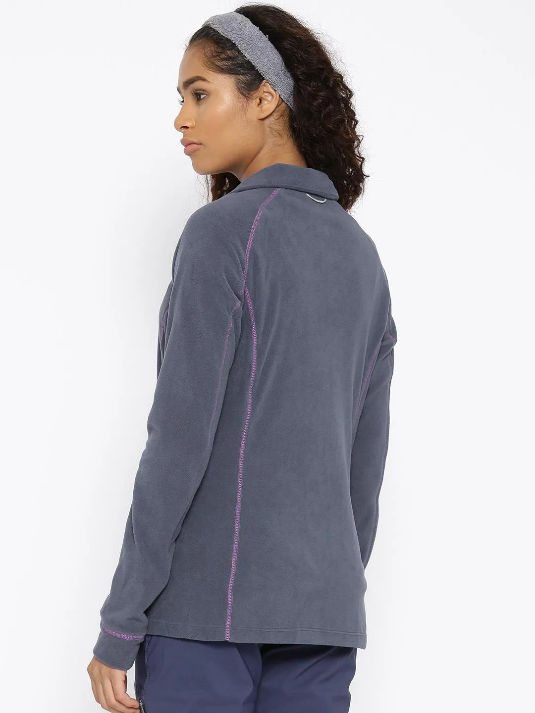 Columbia Women Purple Leadbetter Mountain Full Zip Fleece Jacket