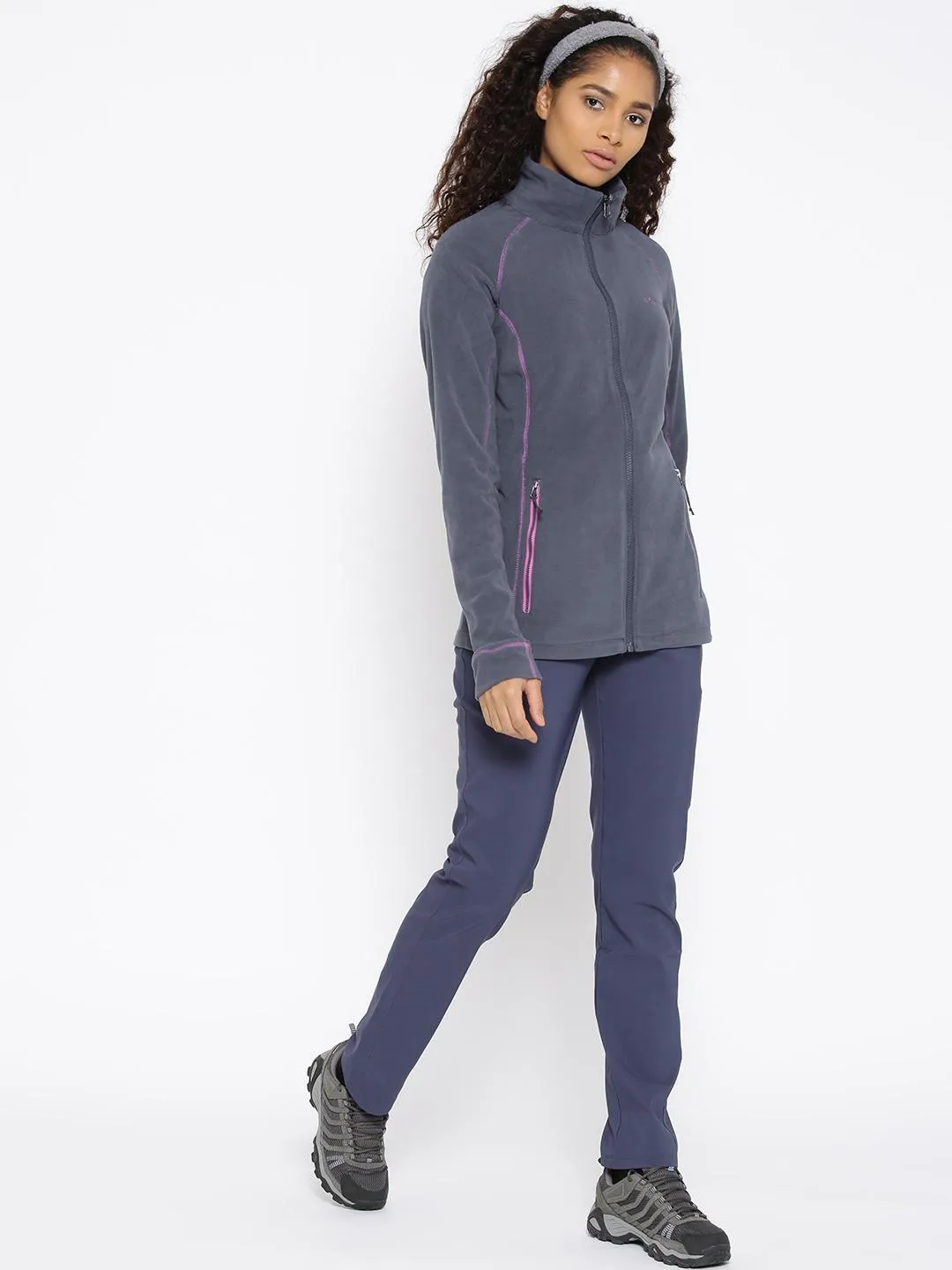 Columbia Women Purple Leadbetter Mountain Full Zip Fleece Jacket