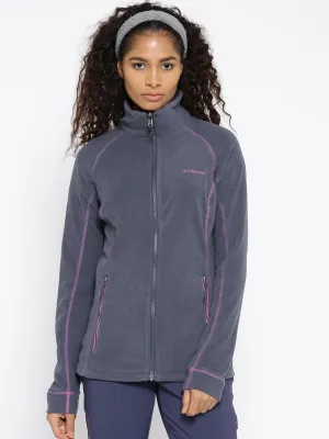 Columbia Women Purple Leadbetter Mountain Full Zip Fleece Jacket