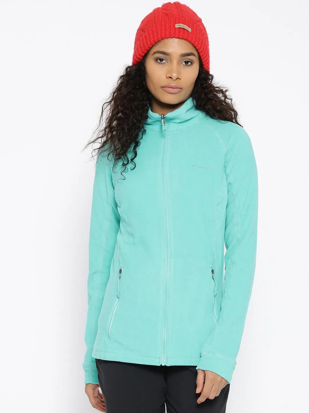 Columbia Women Yellow Leadbetter Mountain Full Zip Fleece Jacket