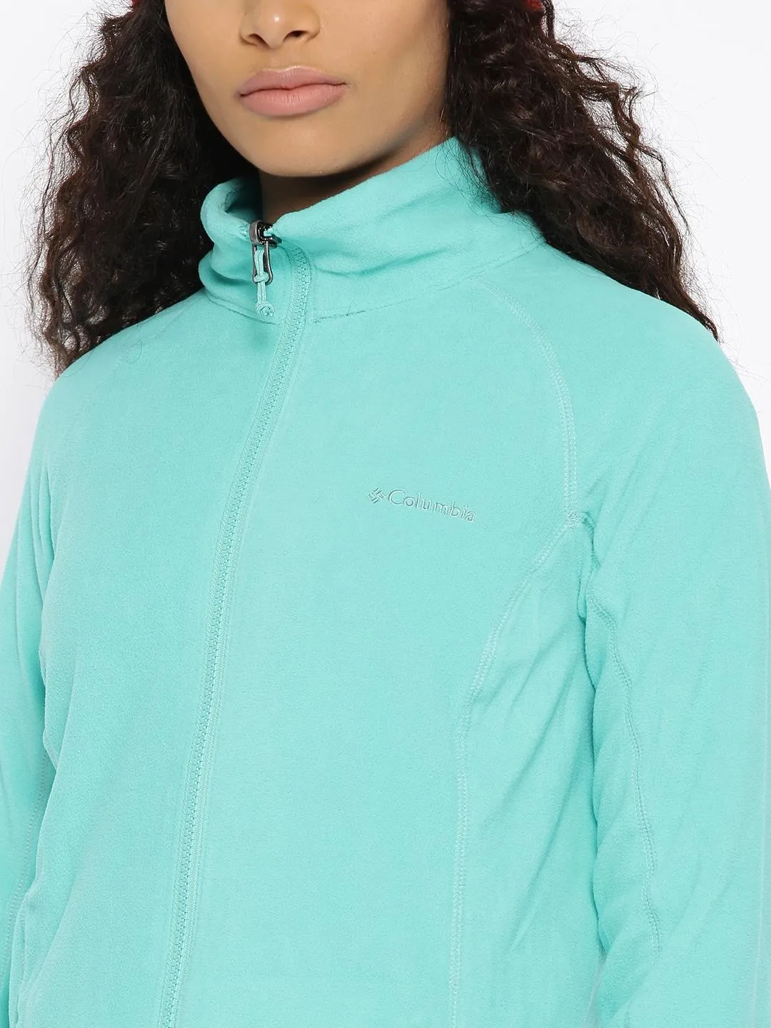 Columbia Women Yellow Leadbetter Mountain Full Zip Fleece Jacket