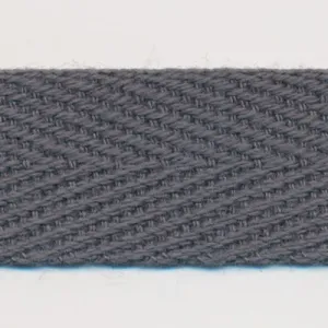 Cotton Herringbone Tape #105 Steel Black
