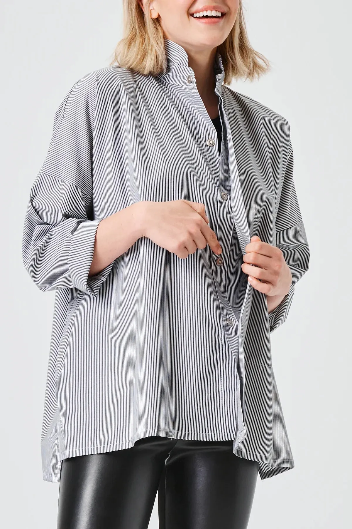 Cotton Signature Shirt in Stripe