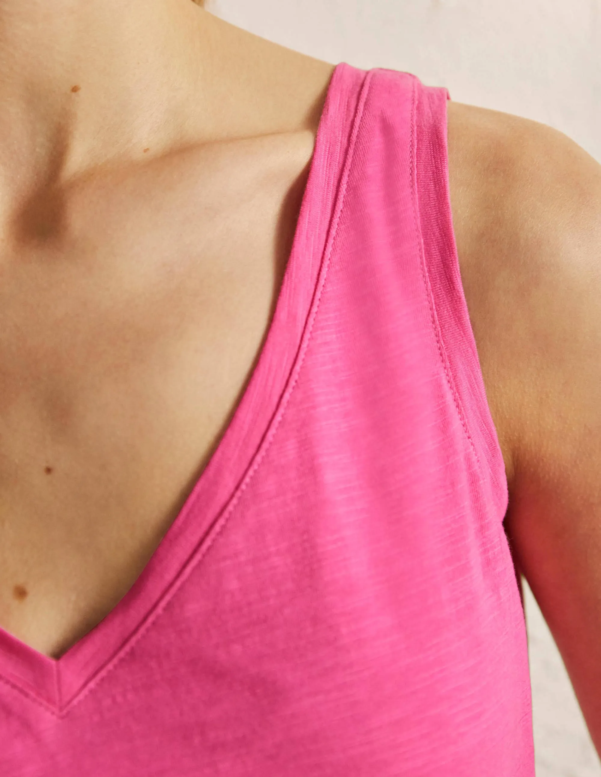 Cotton Vest-Festival Pink