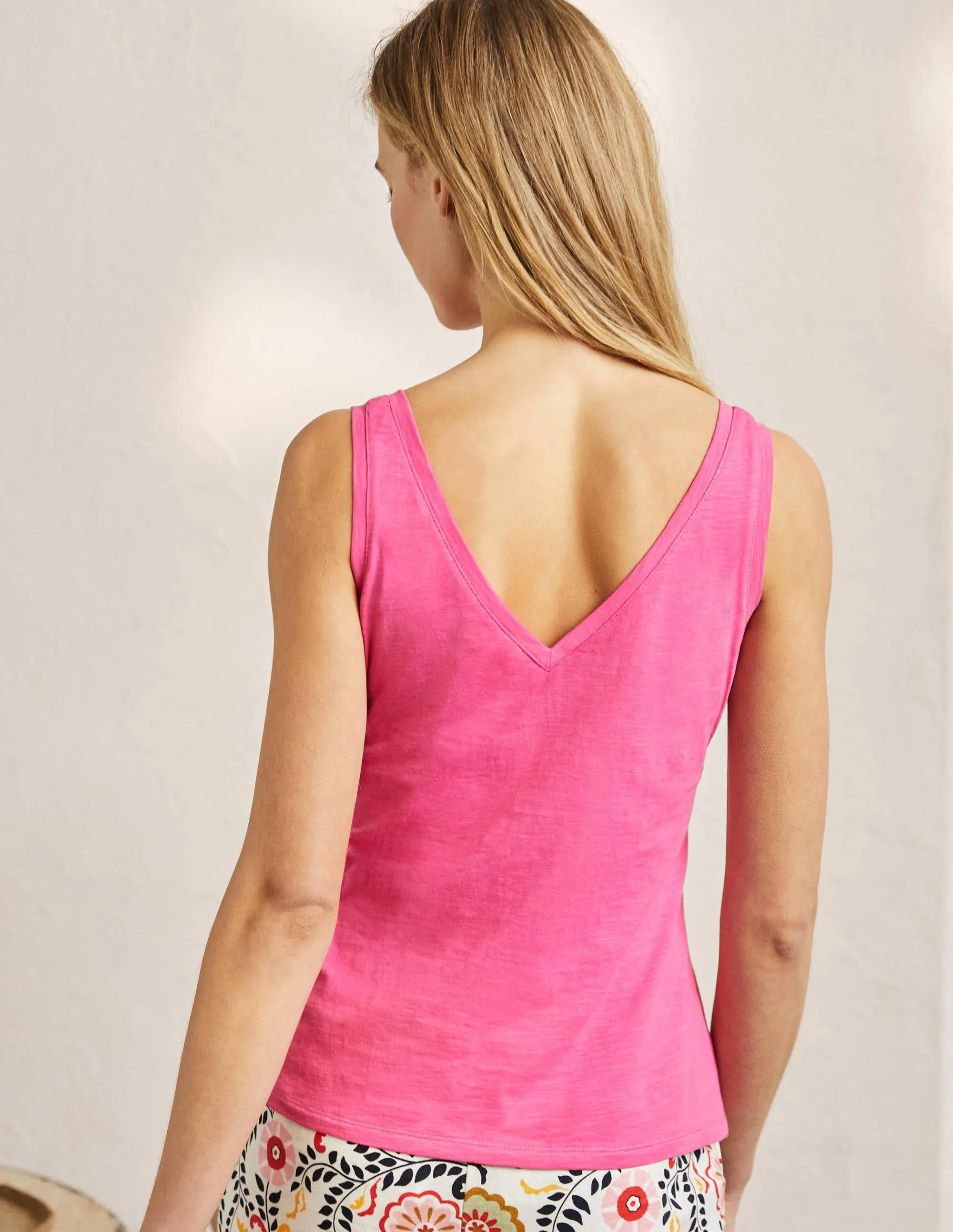 Cotton Vest-Festival Pink