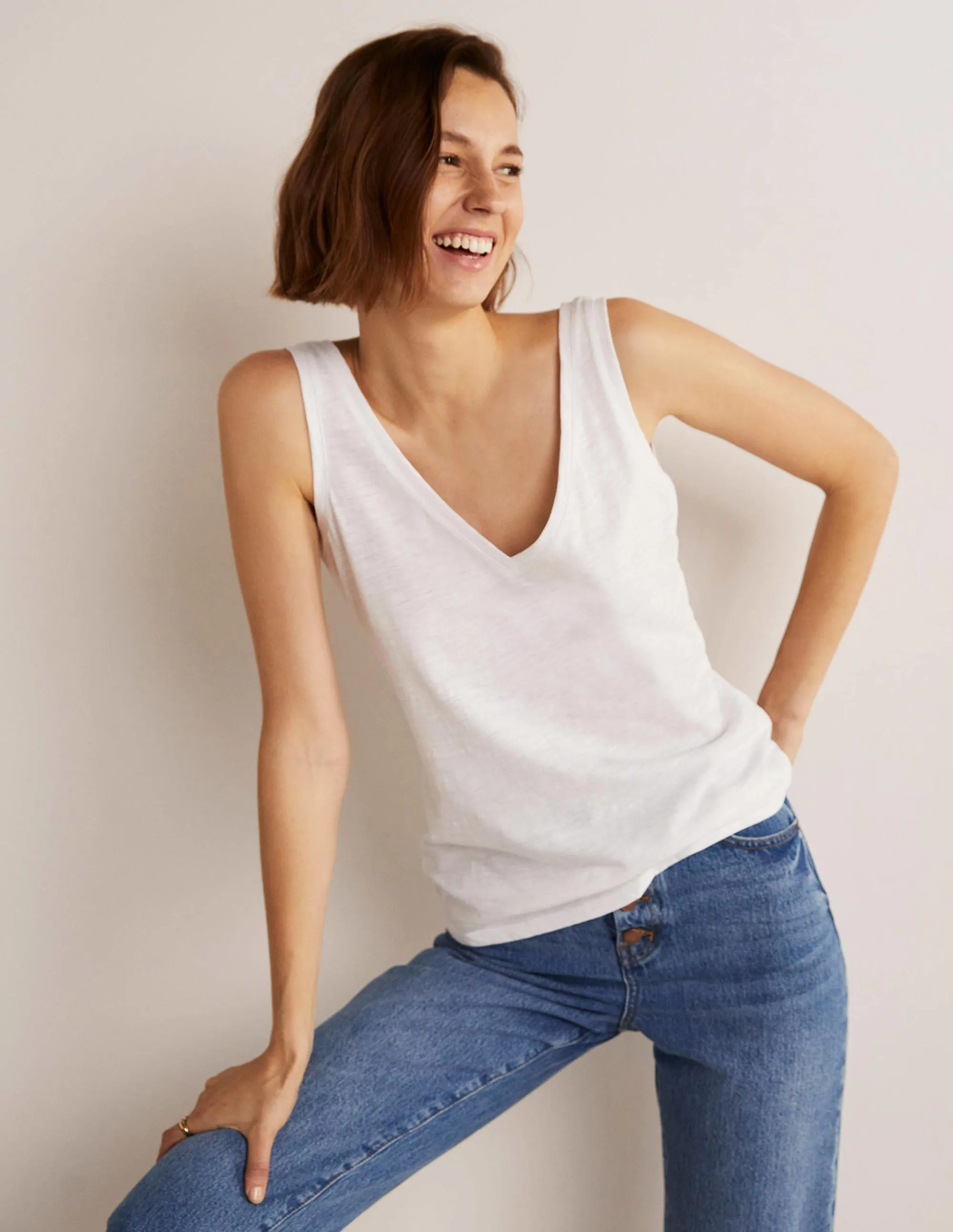Cotton Vest-White
