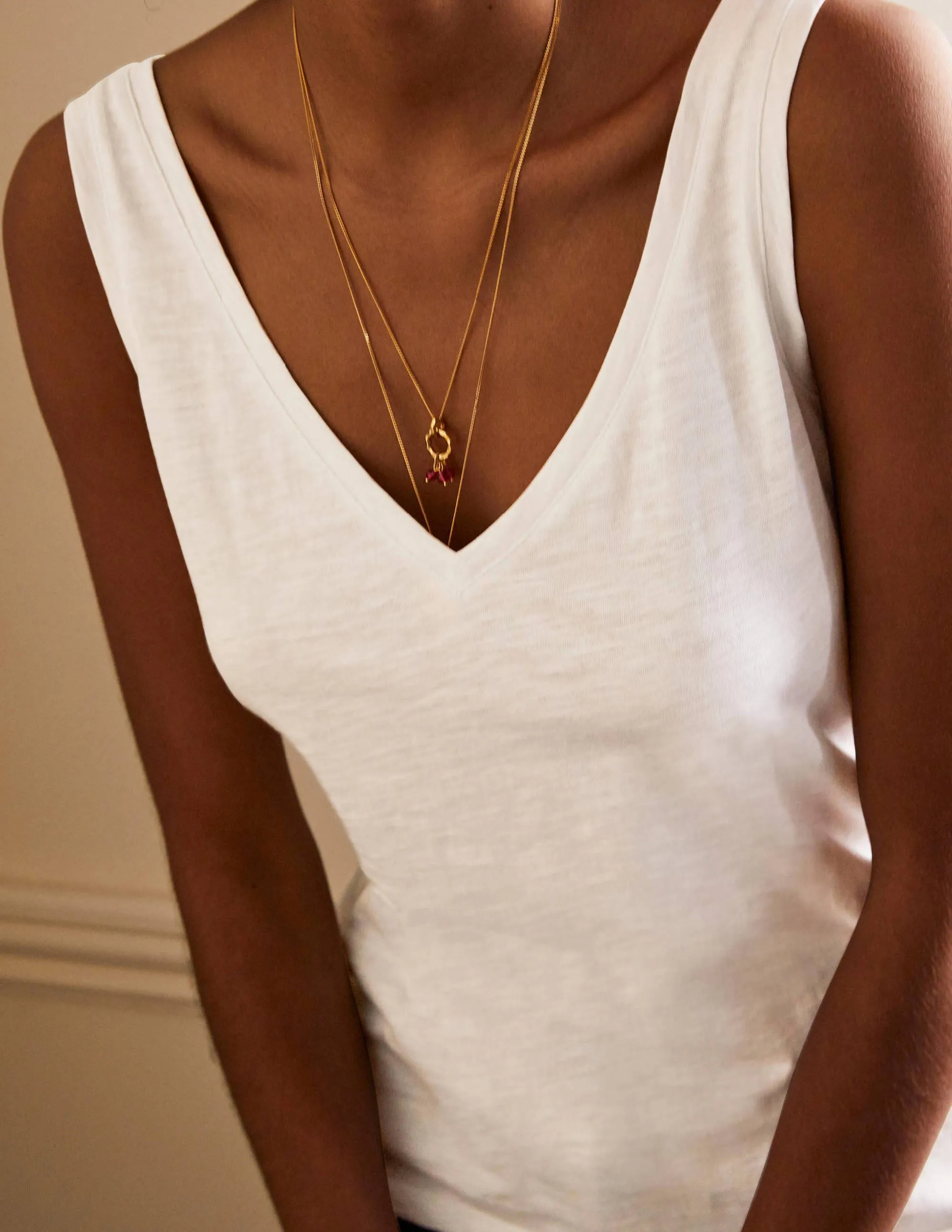 Cotton Vest-White