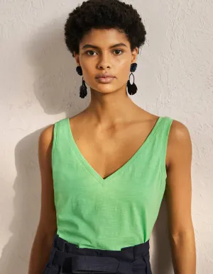 Cotton Vest-Zephyr Green