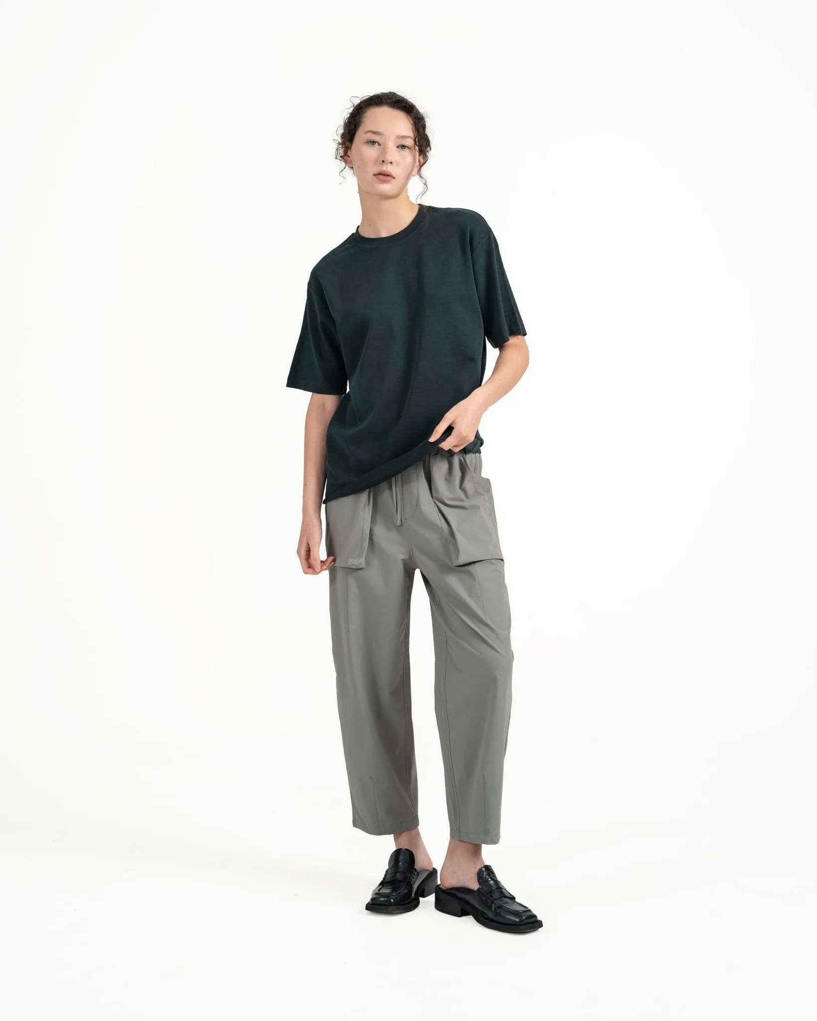 Cupro Signature Tee - Grayeen
