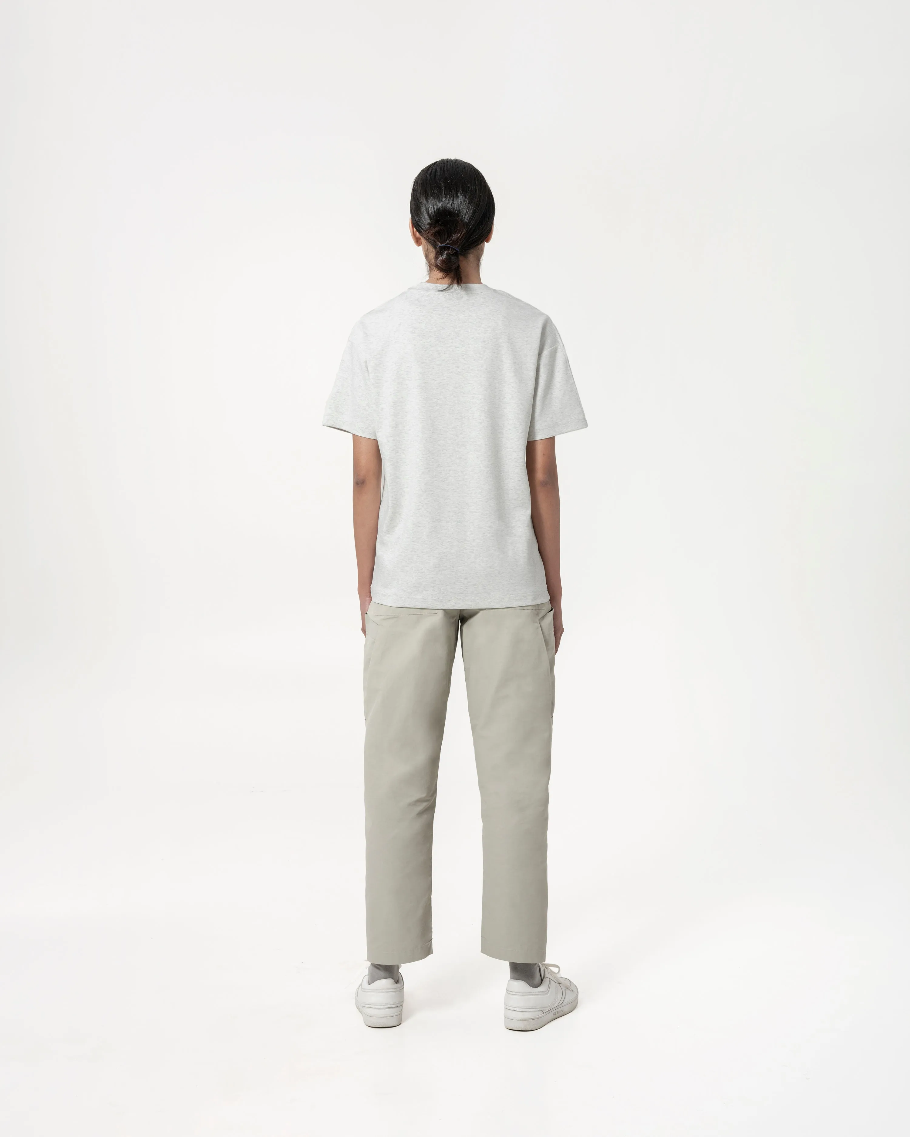 Cupro Signature Tee - Melange White