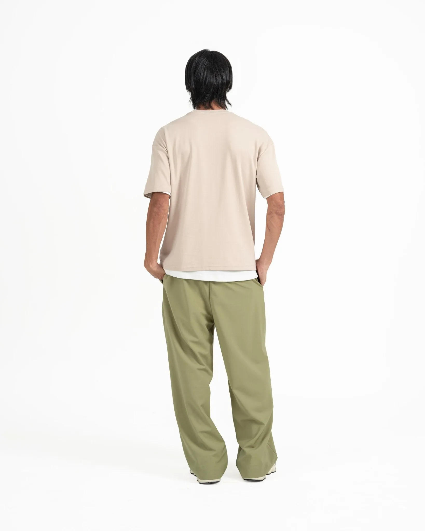 Cupro Signature Tee - Stone