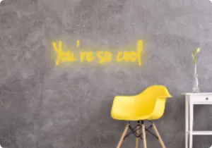 Custom text: You’re so cool
