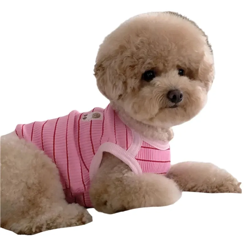Cute Pet Vest Striped Dog Clothes
