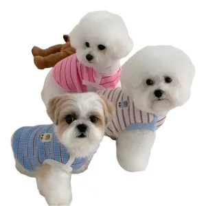 Cute Pet Vest Striped Dog Clothes