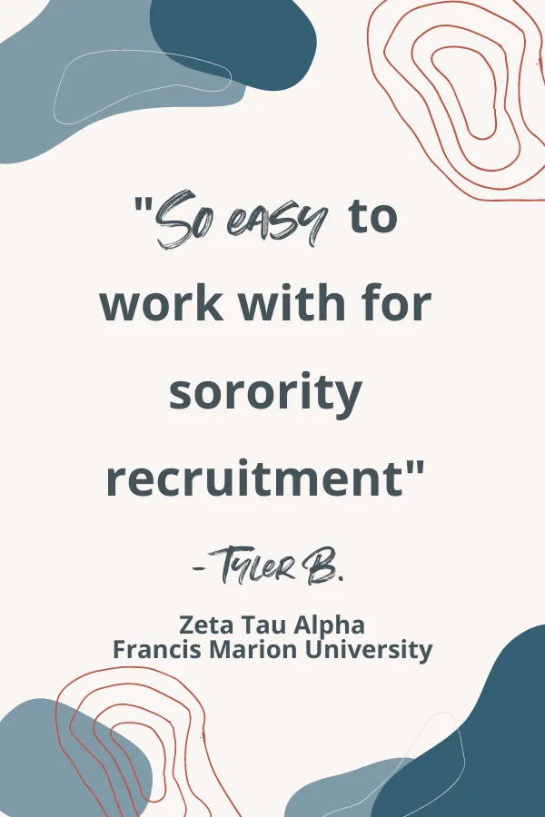 Delta Zeta Recruitment Simple Colorblock RInger