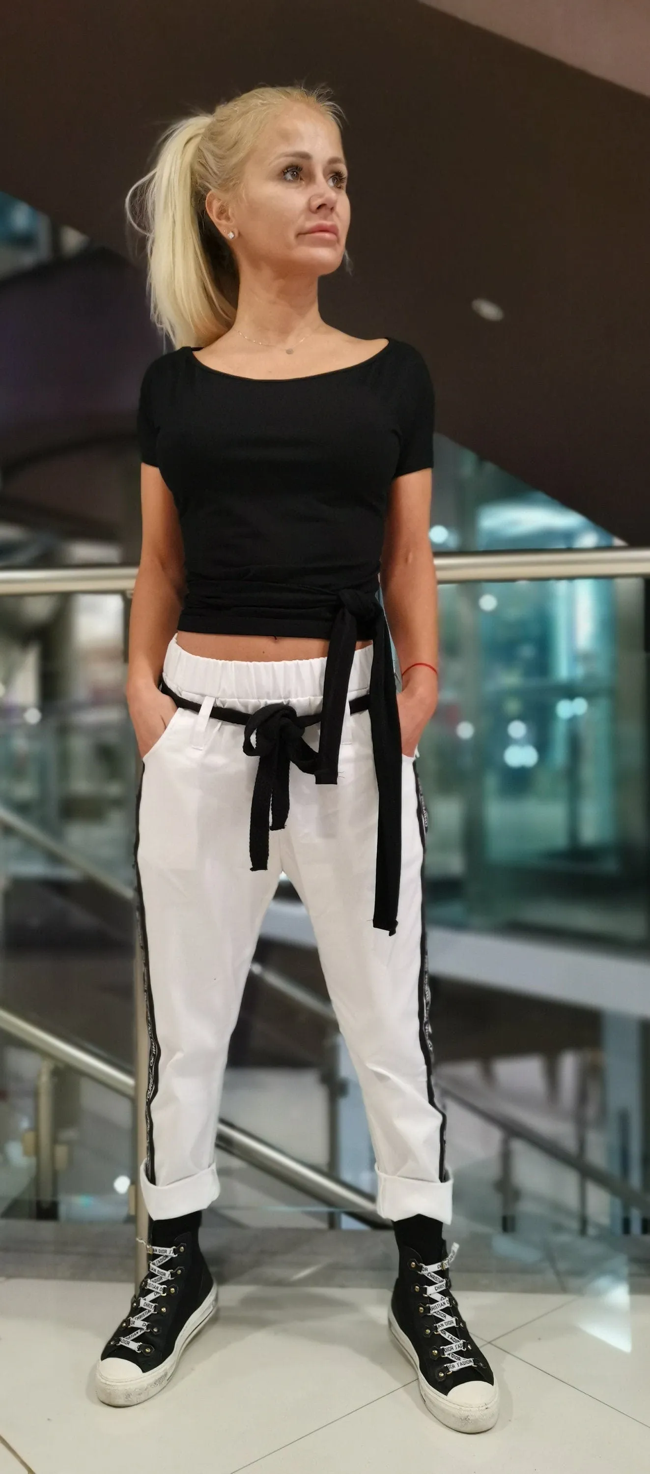 Drop Crotch Pants/Women Trousers /Harem Women Pants/Loose pants/Extravagant Pants/Casual White Pants